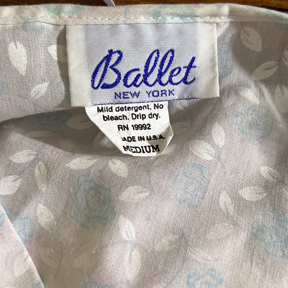 Ballet New York vintage housecoat style pajama comfy relaxed fit full le… - Picture 6 of 7